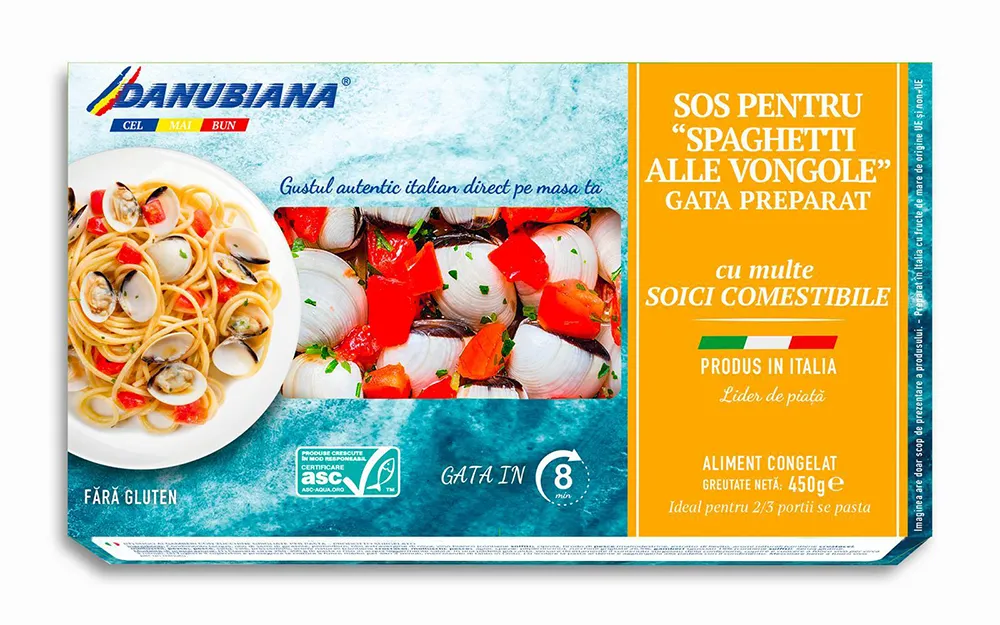 sos spaghetti alle vongole gata preparat cu multe scoici comestibile